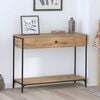 vidaXL Console Table Artisan Oak 100 x 34.5 x 75 cm Engineered wood