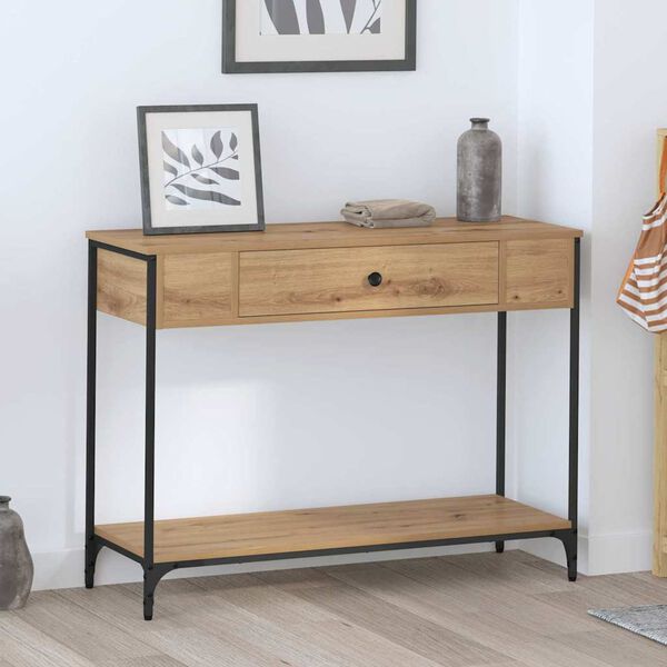 vidaXL Console Table Artisan Oak 100 x 34.5 x 75 cm Engineered wood