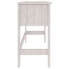 vidaXL Desk HAMAR White 110x40x75 cm Solid Wood Pine