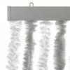 vidaXL Fly Curtain Light Grey and White 100x230 cm Chenille