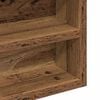 vidaXL Display Cabinet Old Wood 100 x 8.5 x 75 cm Engineered Wood