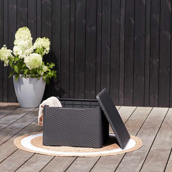 Keter Garden Storage Table Box Claire Graphite