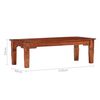 vidaXL Coffee Table 110x50x35 cm Solid Acacia Wood