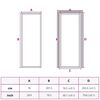 vidaXL Interior Door Slim Golden 76x201.5 cm Tempered Glass and Aluminium