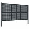 vidaXL Garden Gate Anthracite 300x150 cm Steel
