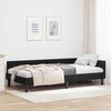 vidaXL Corner Bed Frame with Headboard Black 100 cm x 200 cm Velvet