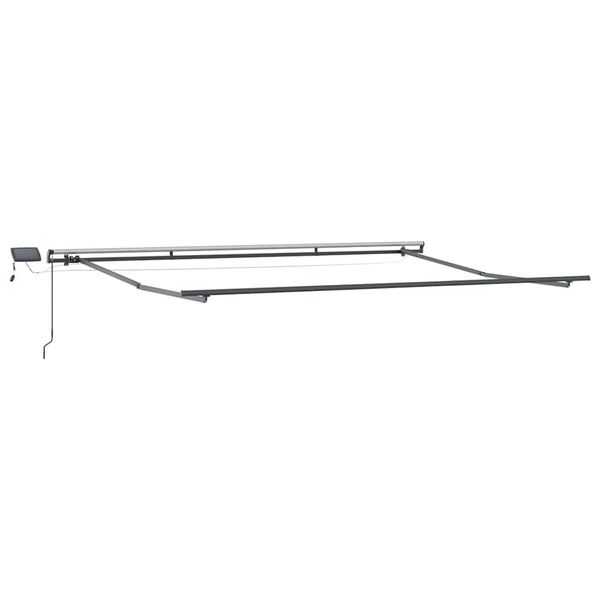 vidaXL Awning Frame Manual Anthracite 500 x 300 cm Aluminium