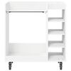 vidaXL Golf Cabinet with Wheel Plain White 90 x 45 x 98 cm