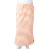 Kids' Straight Skirt with Stripes Fluorescent Orange 140