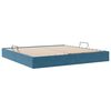 vidaXL Storage Bed with Mattress Dark Blue 200 x 200 cm Velvet