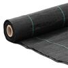 vidaXL Weed Membrane Black 1x200 m PP