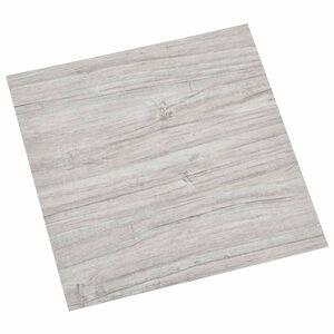 vidaXL Flooring Planks Grey and Wood 5.11 m&sup2; 55 pcs PVC