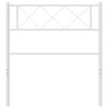vidaXL Metal Headboard White 107 cm