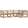 vidaXL Outdoor Sofa Set 4 pcs Natural Solid Acacia Wood