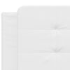 vidaXL Bed Frame without Mattress "Zadar" White 160x200 cm Faux Leather