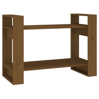 vidaXL Book Cabinet/Room Divider Honey Brown 80x35x56.5 cm Solid Wood