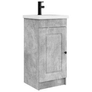 vidaXL Bathroom Vanity with Sink Concrete Grey 42 x 40 x 84.5 cm