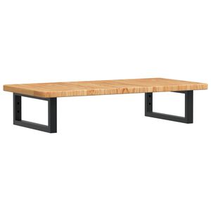 vidaXL Basin Shelf Wall Mounted Steel and Solid Wood Oak