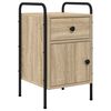 vidaXL Bedside Cabinet Sonoma Oak 35 x 36.5 x 61 cm Engineered Wood