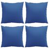 vidaXL Sofa Cushions 4 pcs Royal Blue 40x40 cm Fabric