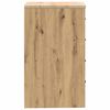 vidaXL Garage Storage Cabinet Artisan Oak 40x51x85 cm Solid Wood Pine