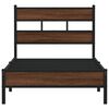 vidaXL Bed Frame without Mattress Brown Oak 100x200 cm Engineered Wood