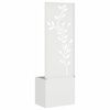 vidaXL Garden Privacy Screen White 50 x 140 cm Cold-rolled steel
