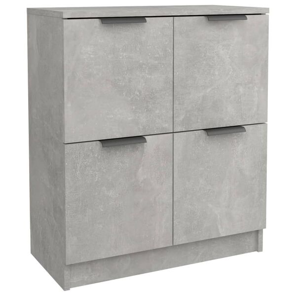 vidaXL Sideboard Concrete Grey 60x30x70 cm Engineered Wood
