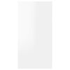 vidaXL TV Cabinet High Gloss White 30.5x30x60 cm Engineered Wood