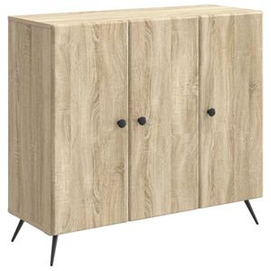 vidaXL Sideboard Sonoma Oak 89 x 34.5 x 80 cm Engineered Wood