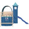 vidaXL Kids' Loft Bed with Tower without Mattress Blue 80x200 cm