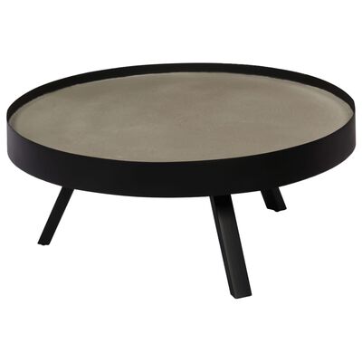 vidaXL Coffee Table Concrete Top 74x32 cm