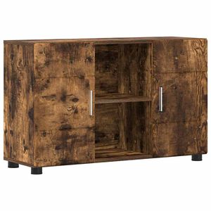 vidaXL Sideboard with Shelf FLORIN Smoked Oak 88.5 x 30.5 x 55.5 cm