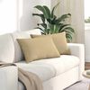 vidaXL Sofa Pillows 2 pcs Grey Green 60 x 40 cm Corduroy Fabric
