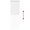vidaXL Roller Blind Blackout White 60x175 cm Fabric Width 55.7 cm Polyester