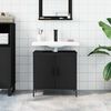 vidaXL Bathroom Sink Cabinet Black 60x30x60 cm Engineered Wood