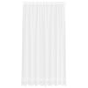 vidaXL Lace Curtain with Curtains Floral White 245 x 200 cm Polyester