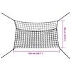 vidaXL Hay Nets 2 pcs Rectangular Black 150x90 cm PP