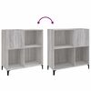 vidaXL Record Cabinet Grey Sonoma 84.5x38x89 cm Engineered Wood