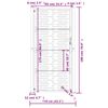 vidaXL Garden Gate 100x175 cm Corten Steel Square Design