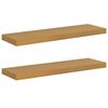 vidaXL Wall Shelf 2 pcs Beige 80 x 23.5 x 4 cm Engineered Wood