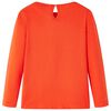 Kids' T-shirt with Long Sleeves Dark Orange 116