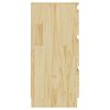 vidaXL Bedside Cabinet 40x29.5x64 cm Solid Pine Wood