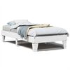 vidaXL Bed Frame without Mattress White 100x200 cm Solid Wood Pine