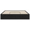vidaXL Ottoman Bed Frame Black Oak 203 x 140 x 25 cm Engineered Wood