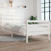 vidaXL Bed Frame without Mattress Solid Wood Pine 90x200 cm White