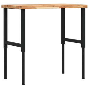 vidaXL Workbench 100x60x(73-99,5) cm Solid Wood Acacia Rectangular