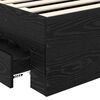 vidaXL Bed Frame with Headboard Black Oak 100 x 200 cm Engineered Wood
