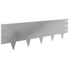 vidaXL Lawn Edging 20 pcs 100 x 30 cm Steel Silver