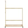 vidaXL Clothes Rack with Hooks and Wheels 100x35x157 cm Bamboo